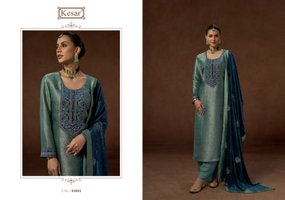 New Silsiley Kesar Woven Silk Velvet Suits Supplier