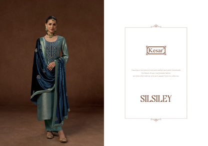 New Silsiley Kesar Woven Silk Velvet Suits Supplier