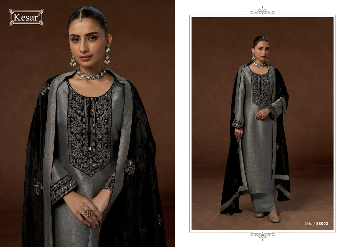 New Silsiley Kesar Woven Silk Velvet Suits Supplier