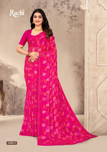 New Star Chiffon 200 Ruchi Sarees Manufacturer Gujarat