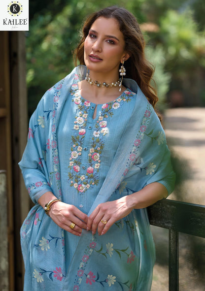 New Summer Garden Kailee Fashion Pure Cotton Readymade Pant Style Suits Wholesaler Ahmedabad