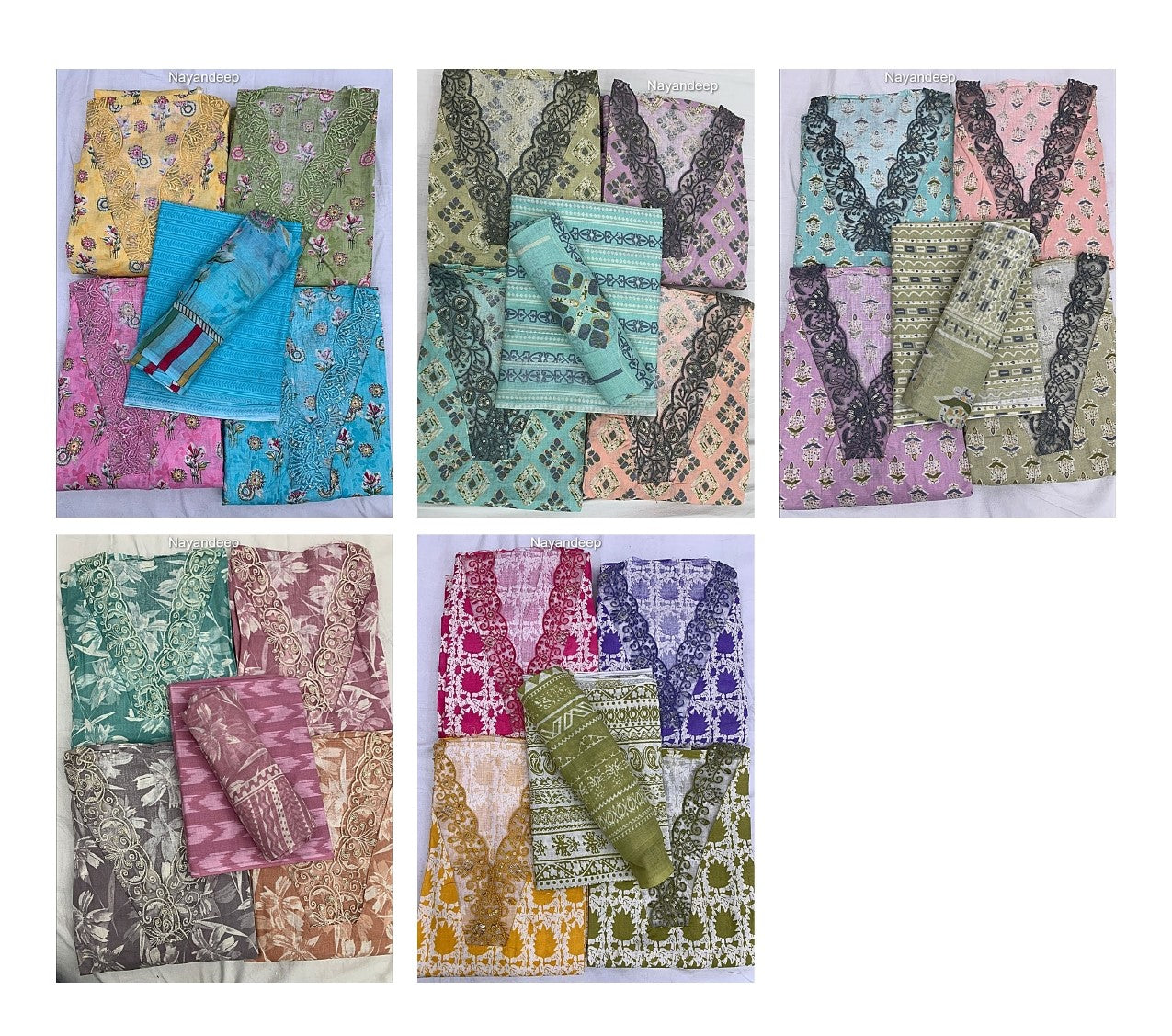 New Tik Tok Nayandeep Cotton Dress Material Wholesaler