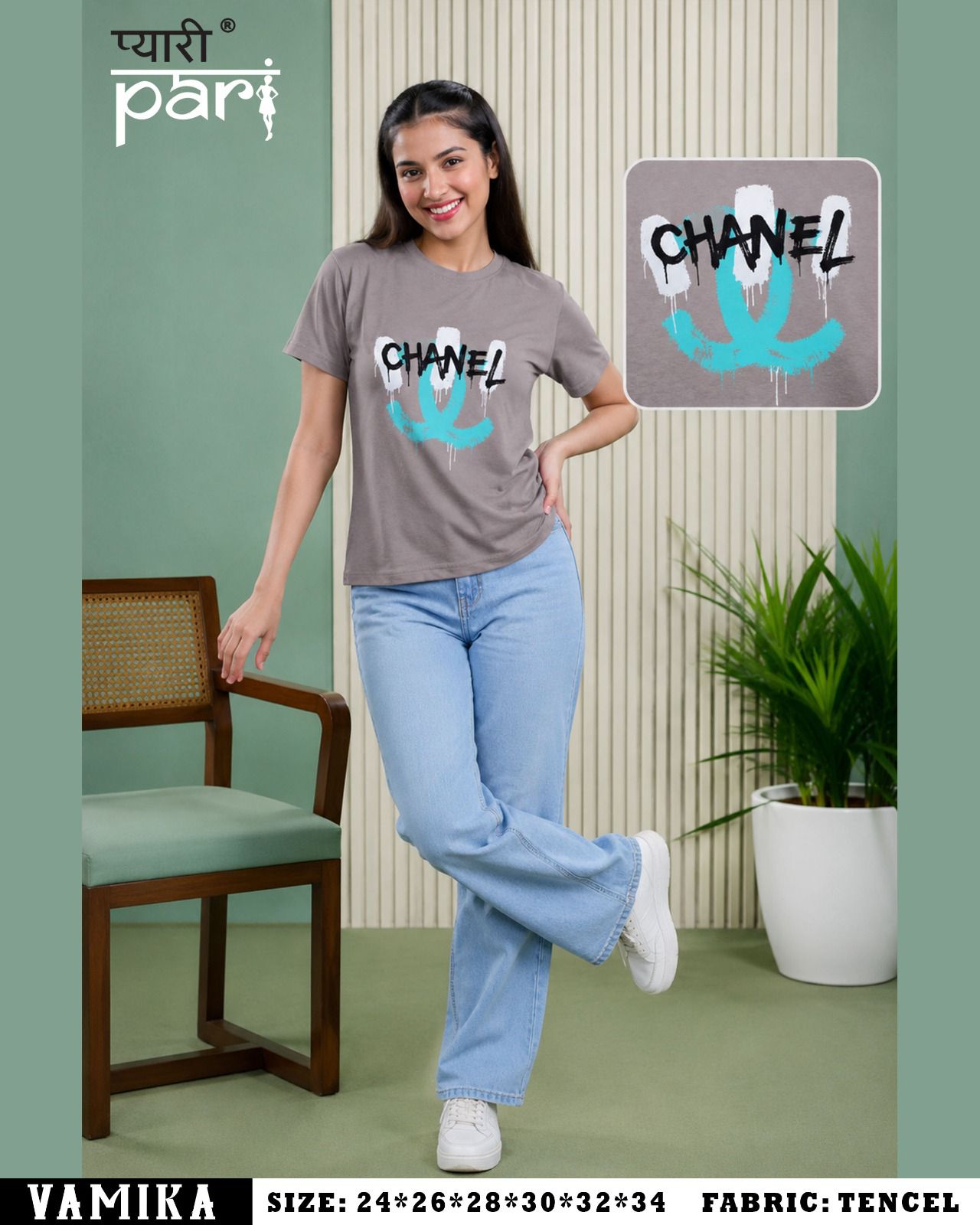 New Vamika Pyari Pari Lycra Tencil Girls Top Manufacturer India