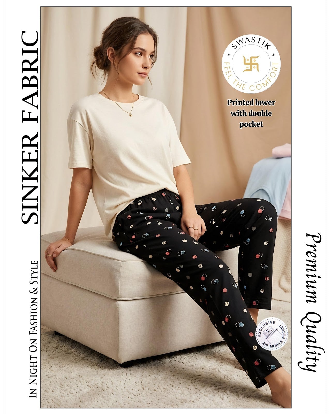 New Vol 0003 C Swastik Sinker Women Night Lower Manufacturer Ahmedabad