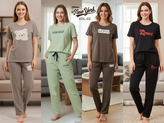 New York Vol 3 Skager Hosiery Pyjama Night Suits Wholesaler Ahmedabad