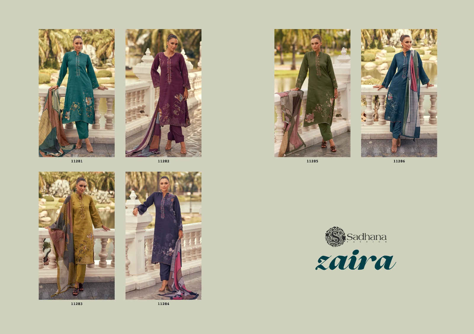 New Zaira Sadhana Jaam Cotton Pant Style Suits Supplier India