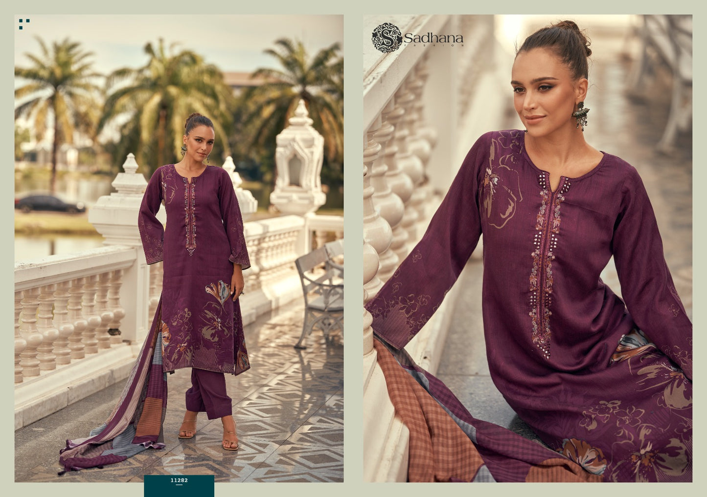 New Zaira Sadhana Jaam Cotton Pant Style Suits Supplier India