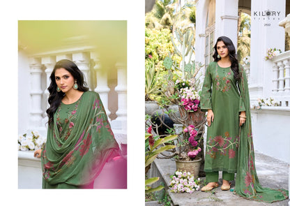 New Zarina Kilory Lawn Cotton Pant Style Suits Wholesaler Ahmedabad