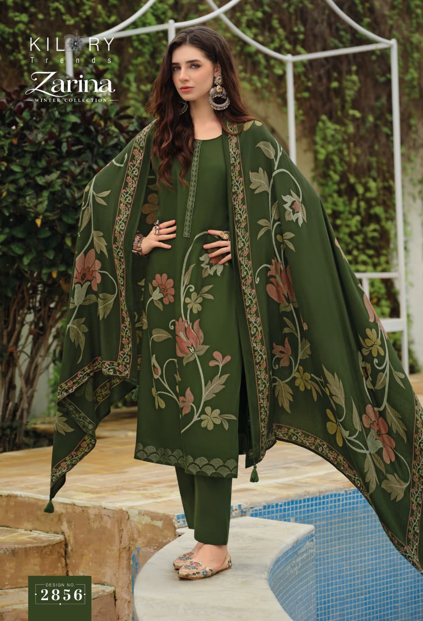 New Zarina Kilory Pashmina Suits Wholesale Rate