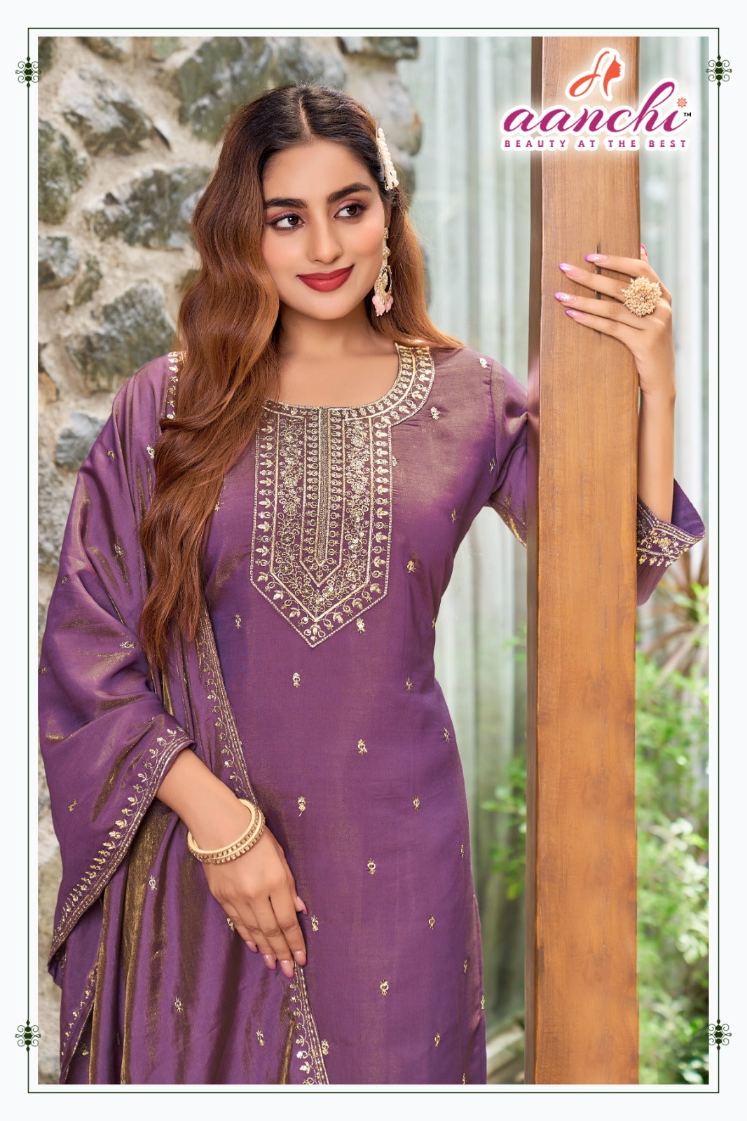 Nexa Aanchi Roman Simmer Readymade Pant Style Suits Supplier India