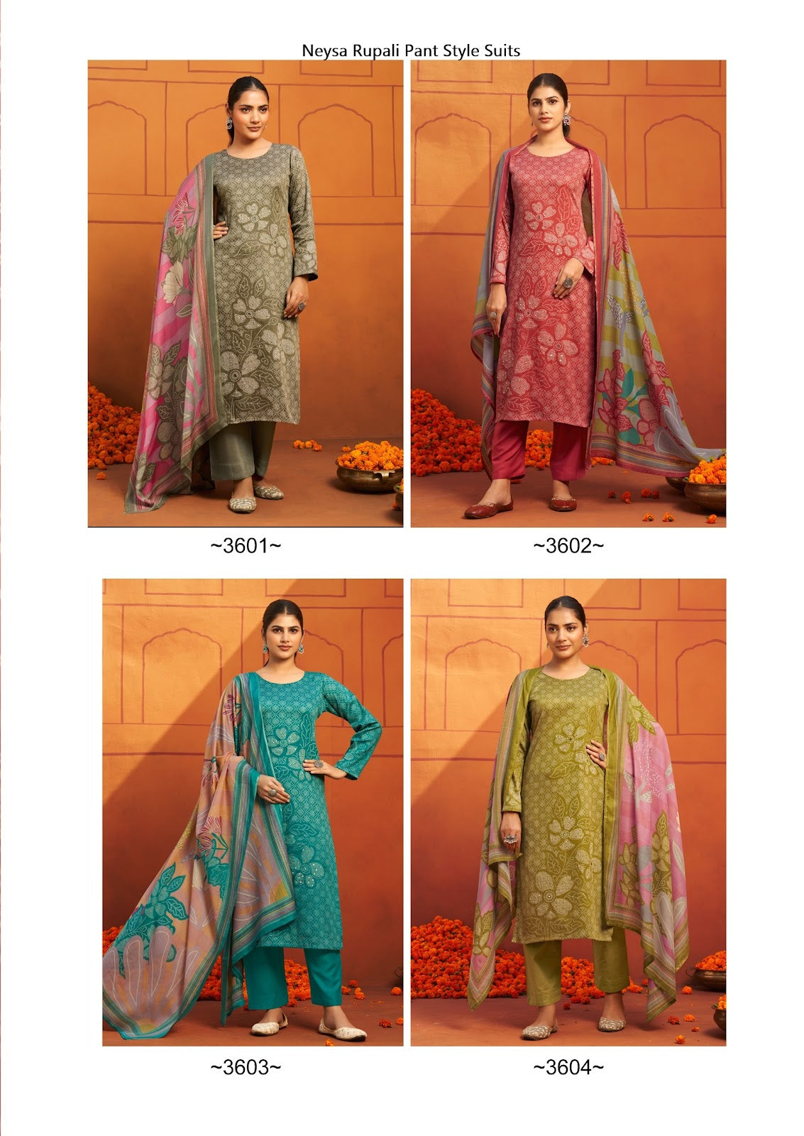 Neysa Rupali Jam Satin Pant Style Suits Manufacturer