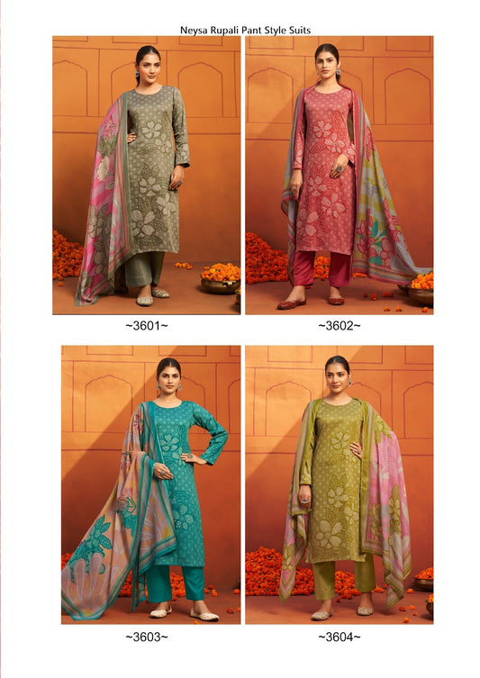 Neysa Rupali Jam Satin Pant Style Suits Manufacturer