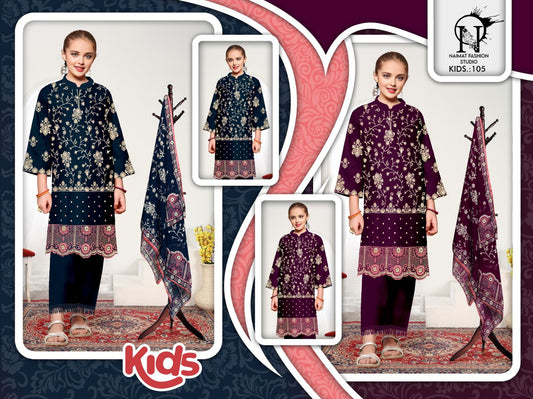 Nfs 105 Naimat Fashion Studio Fox Georgette Girls Pakistani Readymade Suit Exporter Ahmedabad