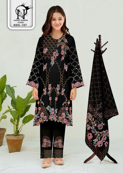 Nfs 107 Naimat Fashion Studio Fox Georgette Girls Pakistani Readymade Suit Supplier Ahmedabad