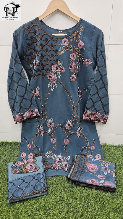 Nfs 107 Naimat Fashion Studio Fox Georgette Girls Pakistani Readymade Suit Supplier Ahmedabad