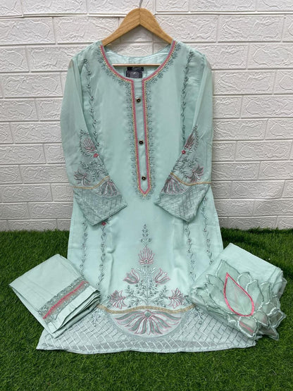 Nfs 1120 Naimat Fashion Studio Fox Georgette Pakistani Readymade Suits Manufacturer