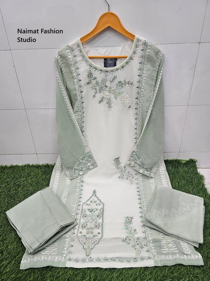 Nfs 1122 New Colour Naimat Fashion Studio Georgette Pakistani Readymade Suits Wholesaler Ahmedabad