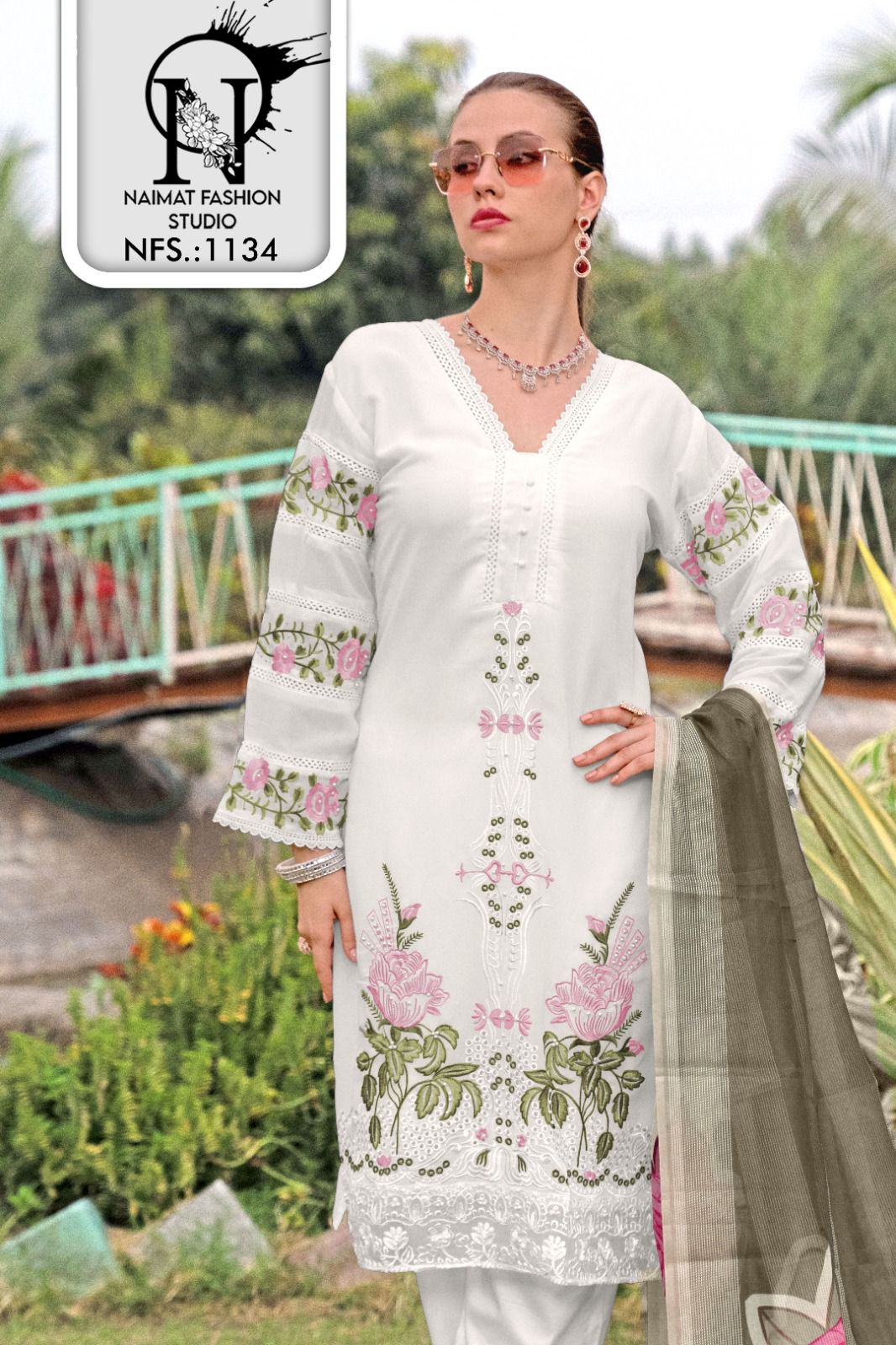 Nfs 1134 Naimat Fashion Studio Pure Fox Pakistani Readymade Suits Manufacturer India