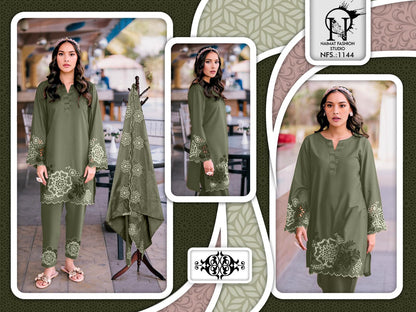 Nfs 1144 Naimat Fashion Studio Pure Fox Pakistani Readymade Suits Supplier Ahmedabad