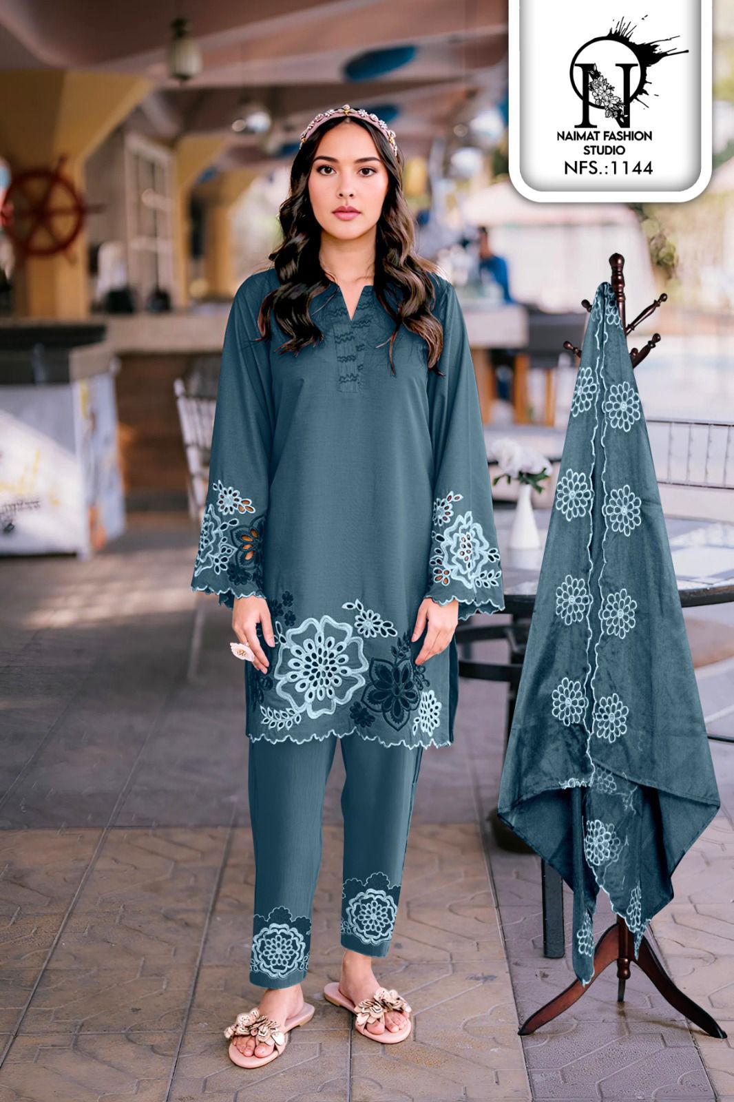 Nfs 1144 Naimat Fashion Studio Pure Fox Pakistani Readymade Suits Supplier Ahmedabad