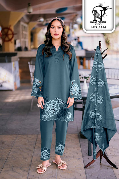 Nfs 1144 Naimat Fashion Studio Pure Fox Pakistani Readymade Suits Supplier Ahmedabad
