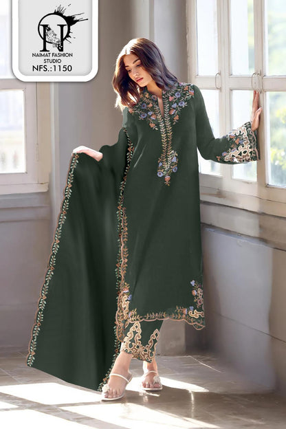 Nfs 1150 New Colour Naimat Fashion Studio Pure Fox Pakistani Readymade Suits Manufacturer Ahmedabad