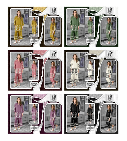Nfs 1154 Naimat Fashion Studio Roman Co Ord Set Wholesaler Ahmedabad