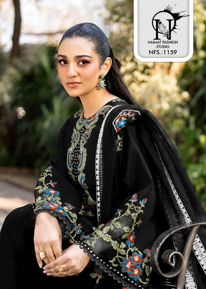Nfs 1159 Naimat Fashion Studio Roman Silk Pakistani Readymade Suits Wholesale