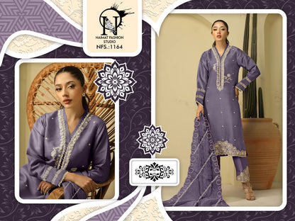 Nfs 1164 Naimat Fashion Studio Satin Pakistani Readymade Suits Exporter Gujarat