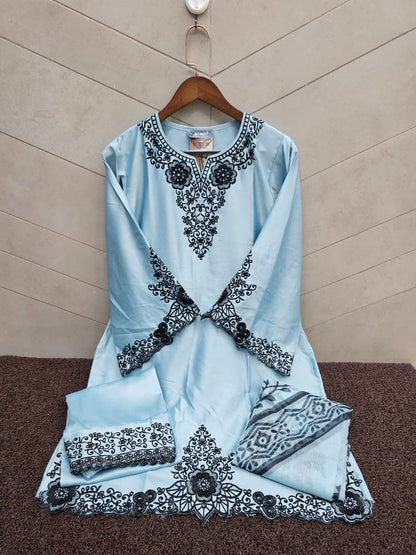 Nfs 1166 Naimat Fashion Studio Satin Pakistani Readymade Suits Exporter Gujarat