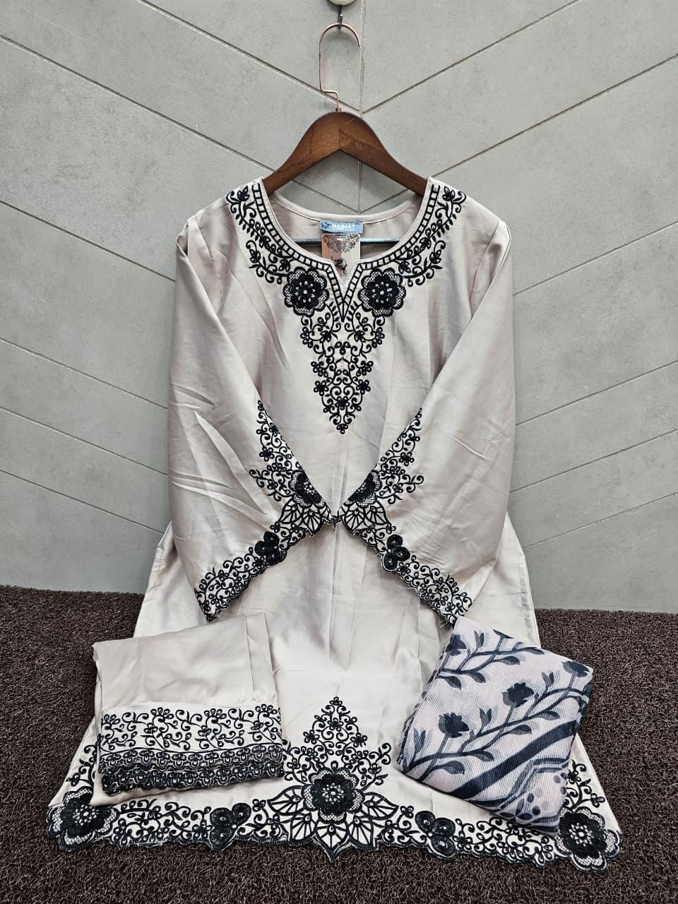 Nfs 1166 Naimat Fashion Studio Satin Pakistani Readymade Suits Exporter Gujarat