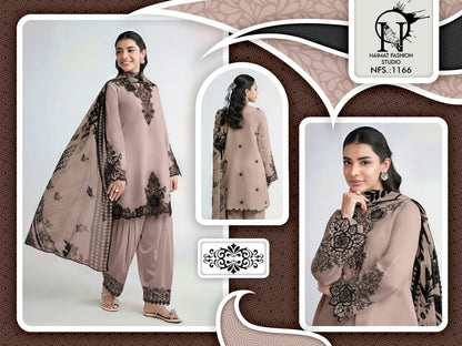 Nfs 1166 Naimat Fashion Studio Satin Pakistani Readymade Suits Exporter Gujarat