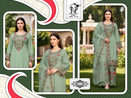 Nfs 1173 Naimat Fashion Studio Vichitra Pakistani Readymade Suits Manufacturer Ahmedabad