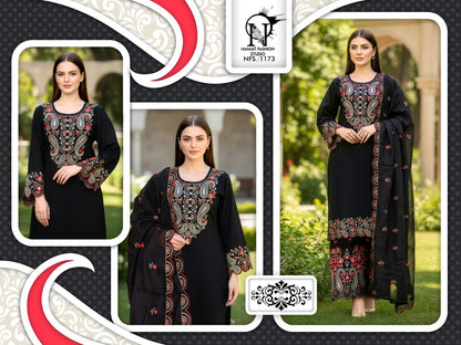 Nfs 1173 Naimat Fashion Studio Vichitra Pakistani Readymade Suits Manufacturer Ahmedabad