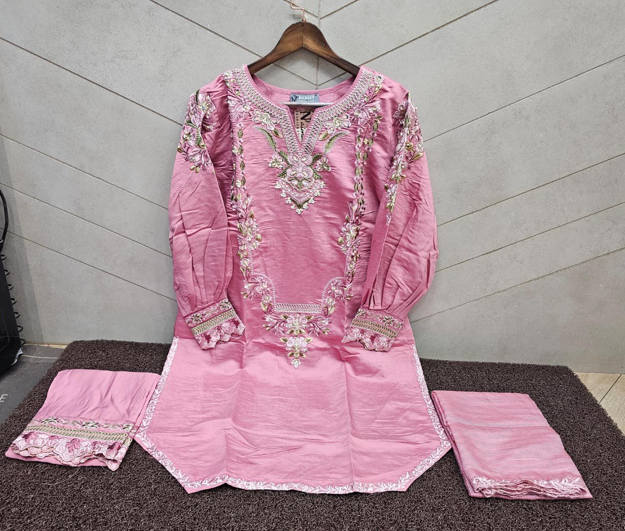 Nfs 1174 New Colours Naimat Fashion Studio Roman Silk Pakistani Readymade Suits Manufacturer