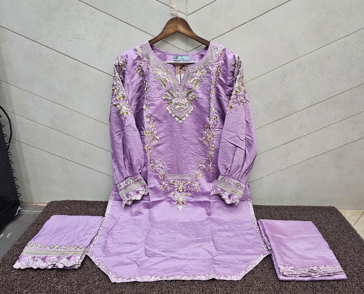 Nfs 1174 New Colours Naimat Fashion Studio Roman Silk Pakistani Readymade Suits Manufacturer