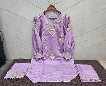 Nfs 1174 New Colours Naimat Fashion Studio Roman Silk Pakistani Readymade Suits Manufacturer