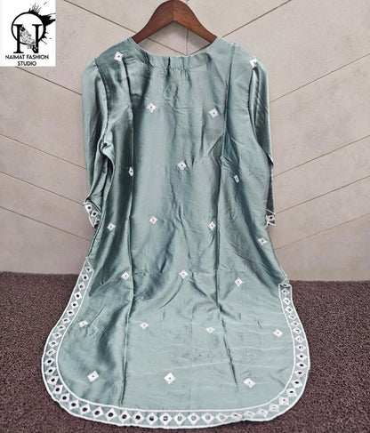 Nfs 1175 Naimat Fashion Studio Japan Satin Pakistani Readymade Suits Supplier