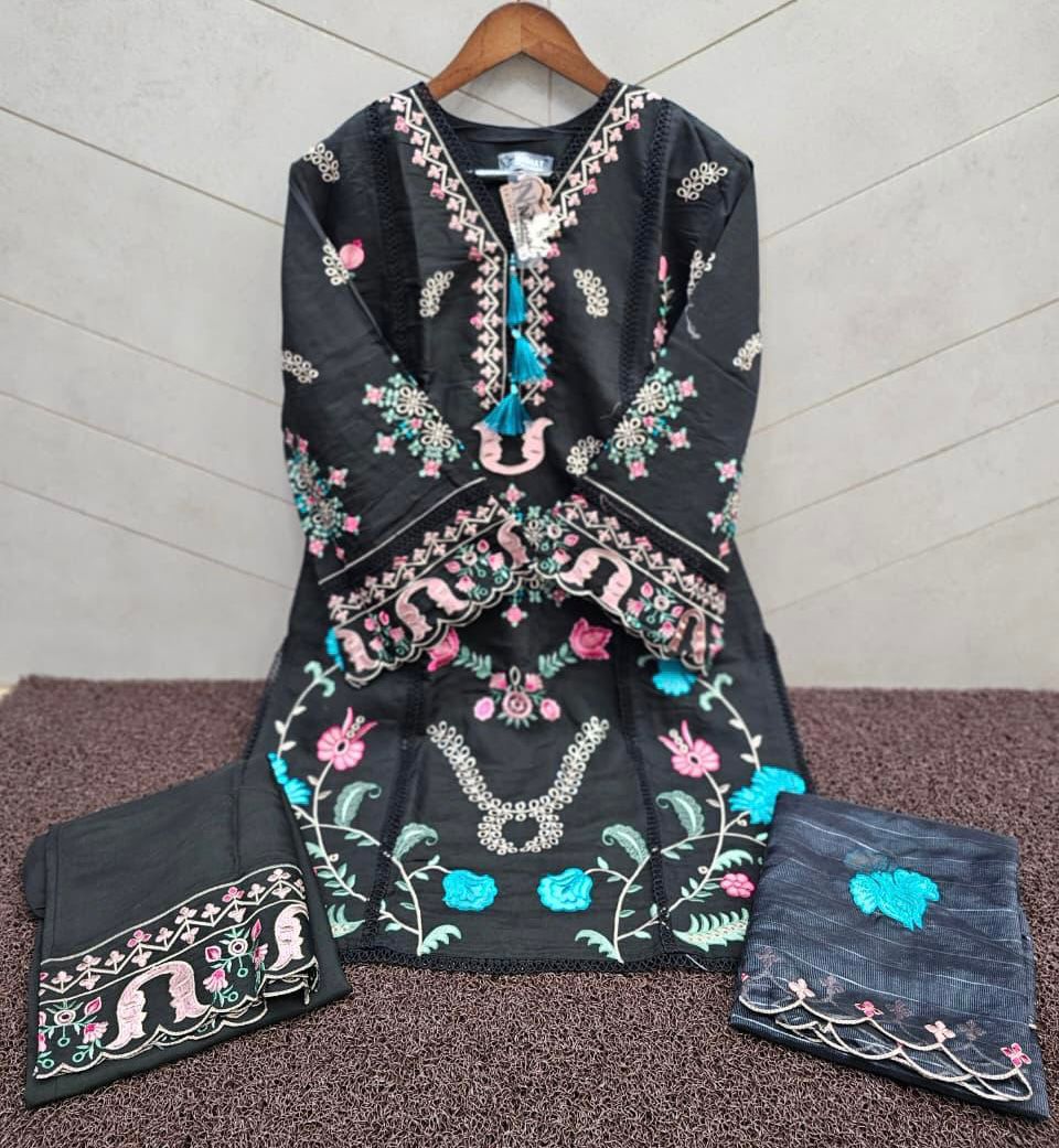 Nfs 1176 Naimat Fashion Studio Roman Silk Pakistani Readymade Suits Wholesale Rate