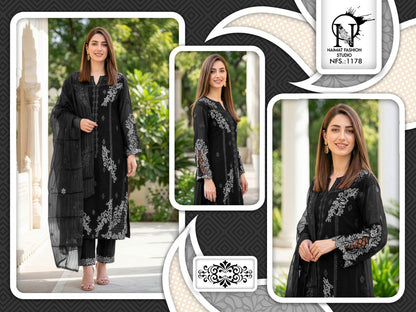 Nfs 1178 Naimat Fashion Studio Pure Fox Pakistani Readymade Suits Supplier