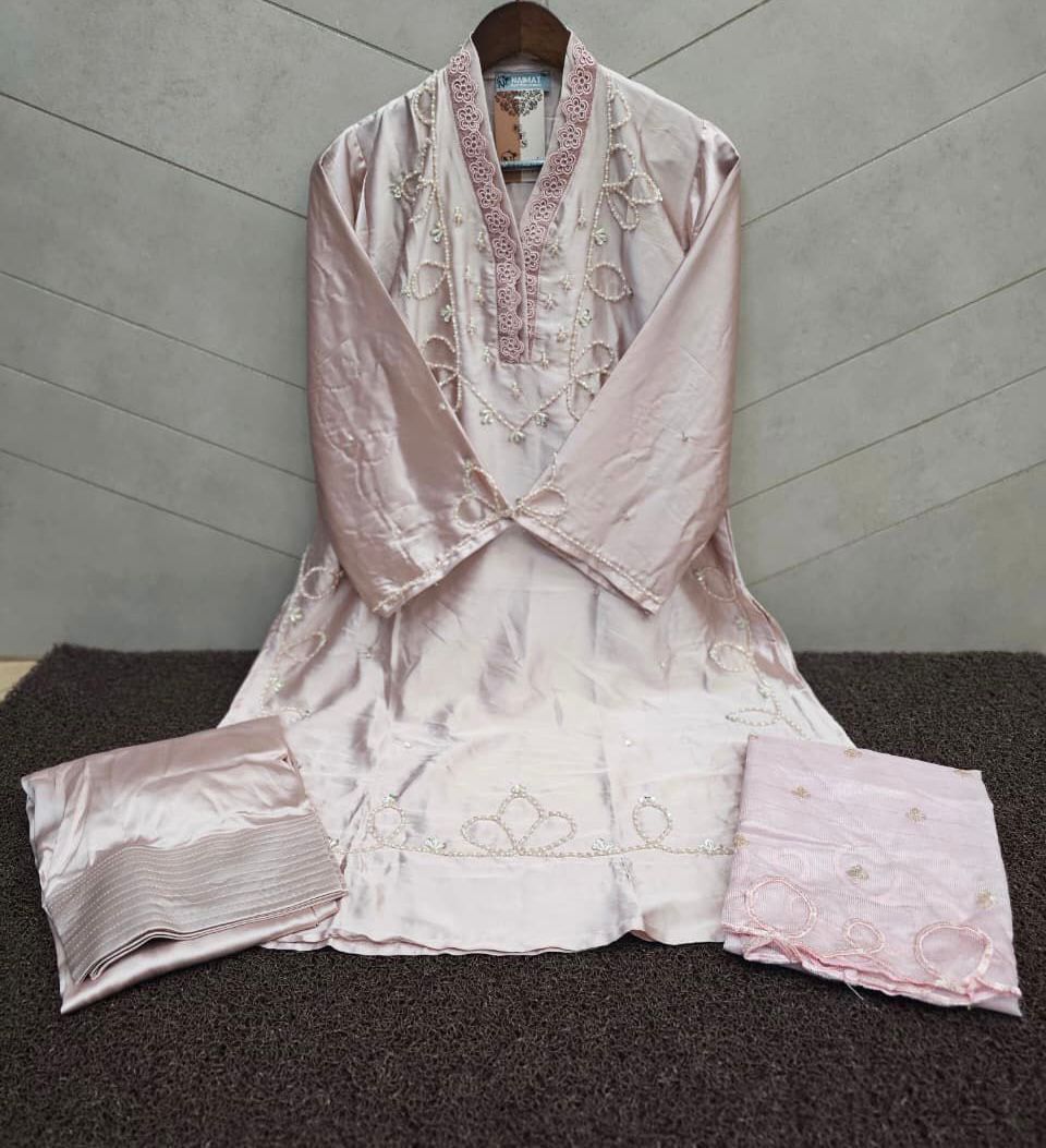 Nfs 1179 Naimat Fashion Studio Satin Pakistani Readymade Suits Supplier Ahmedabad