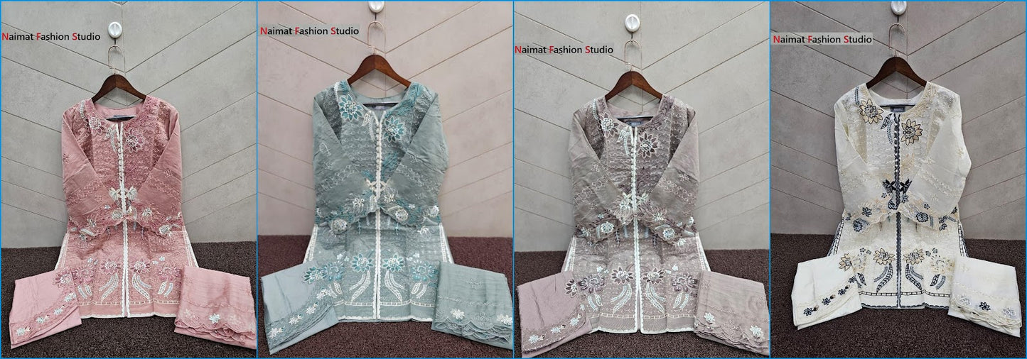 Nfs 1180 Naimat Fashion Studio Pakistani Readymade Suits Wholesale Price
