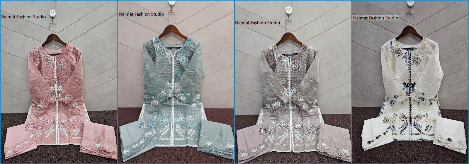 Nfs 1180 Naimat Fashion Studio Pakistani Readymade Suits Wholesale Price