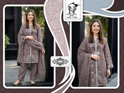Nfs 1180 Naimat Fashion Studio Pakistani Readymade Suits Wholesale Price