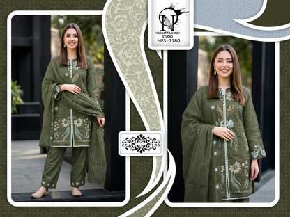 Nfs 1180 New Colors 2 Naimat Fashion Studio Pakistani Readymade Suits Supplier Gujarat