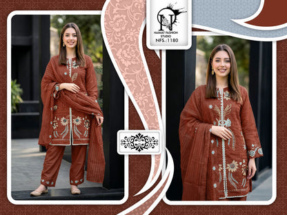 Nfs 1180 New Colors 2 Naimat Fashion Studio Pakistani Readymade Suits Supplier Gujarat