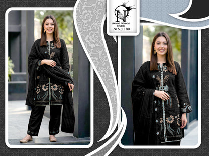 Nfs 1180 New Colors Naimat Fashion Studio Pakistani Readymade Suits Manufacturer Gujarat