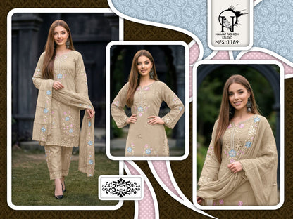 Nfs 1189 Naimat Fashion Studio Fancy Pakistani Readymade Suits Exporter