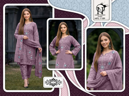 Nfs 1189 Naimat Fashion Studio Fancy Pakistani Readymade Suits Exporter