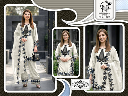 Nfs 1202 Naimat Fashion Studio Pakistani Readymade Suits Supplier Ahmedabad